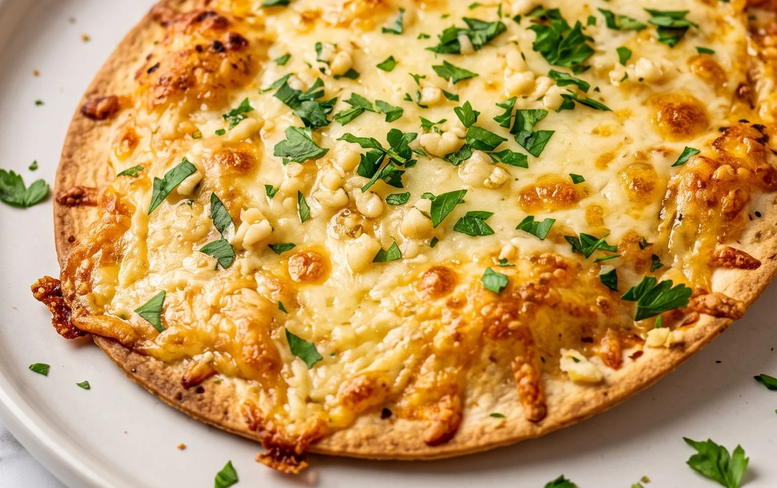 Air Fryer Tortilla Garlic Bread (Easy TikTok Recipe)